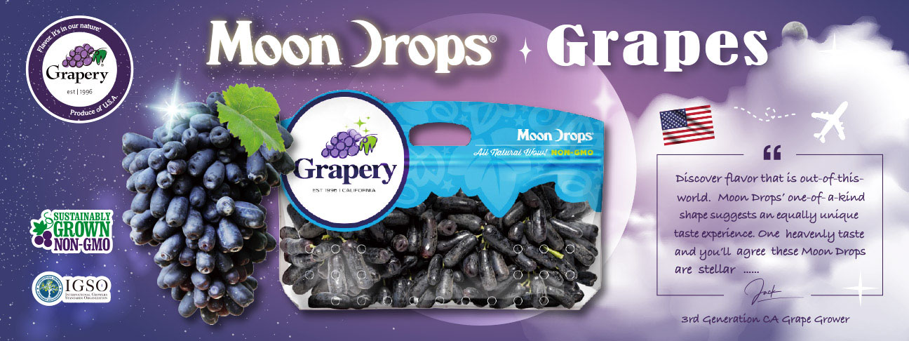 Discover the flavor that out of the world！The founder of Grapery® teaches you how to choose quality Moon Drops® Black Grapes
